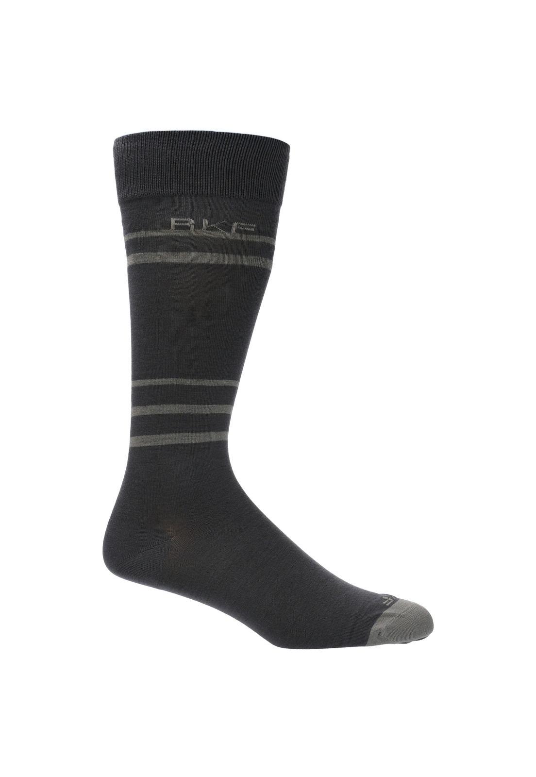 Calcetin Casual Rfv23H Lg Lines Gris Hombre-0