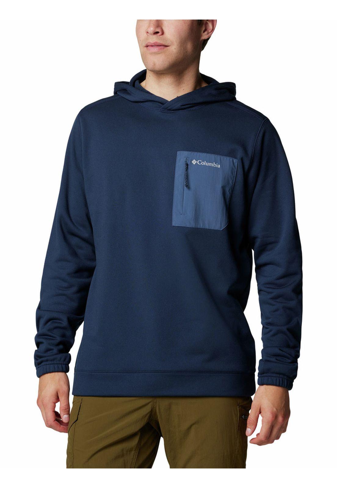 Polar Hombre Hike Hooded Fleece Azul-0