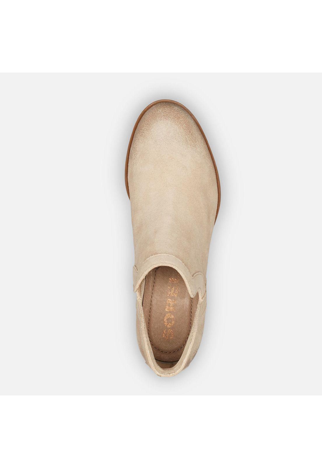 Botín Lolla Cut Out Beige Mujer-1