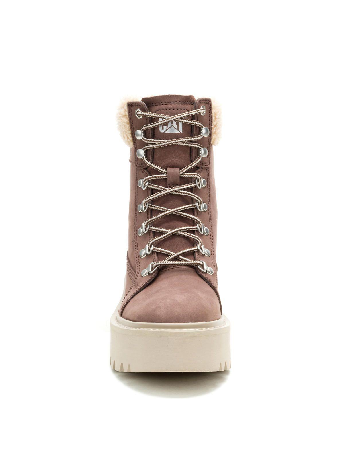 Botín Cuero Mujer Colorado Max Hiker Café-4