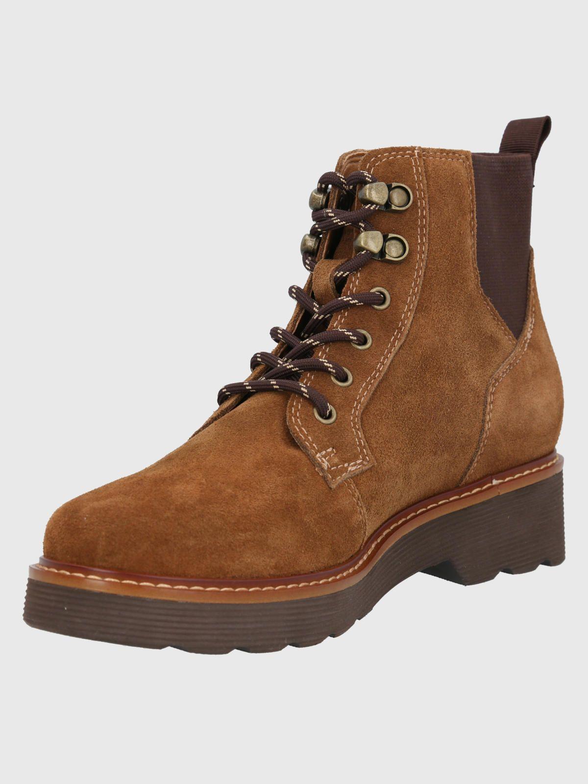 Botín Cuero Mujer Didi Café Claro-4