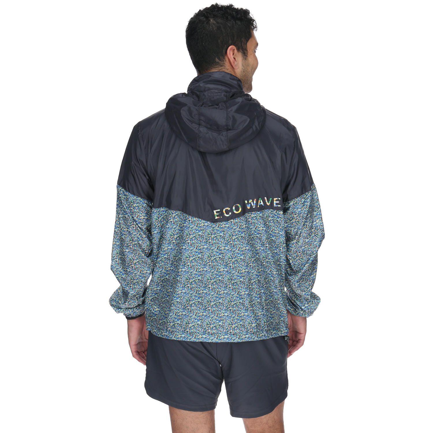 Cortaviento Unisex Eco Wave Windjacket Gris-5