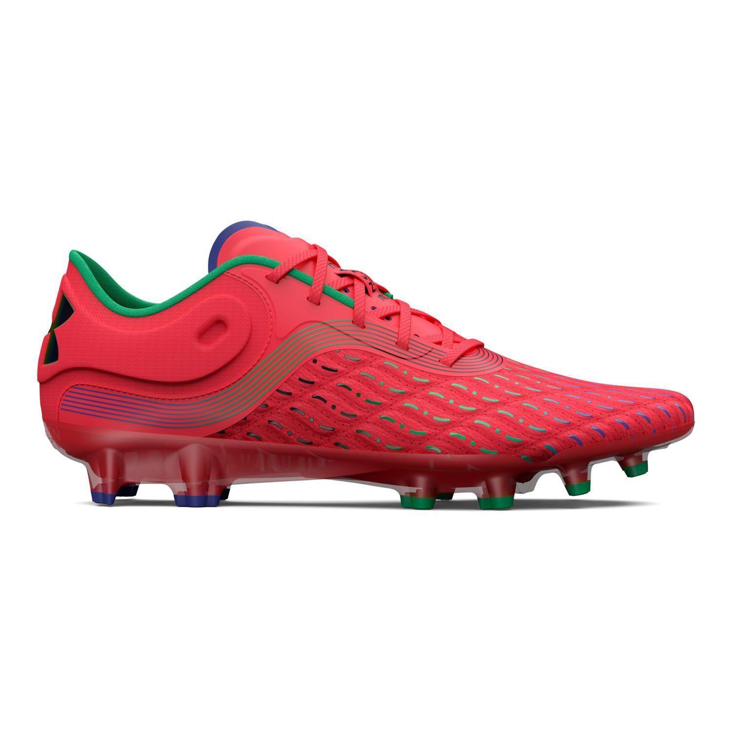 Zapatos de fútbol UA Magnetico Elite 3 FG mujer Rojo-0