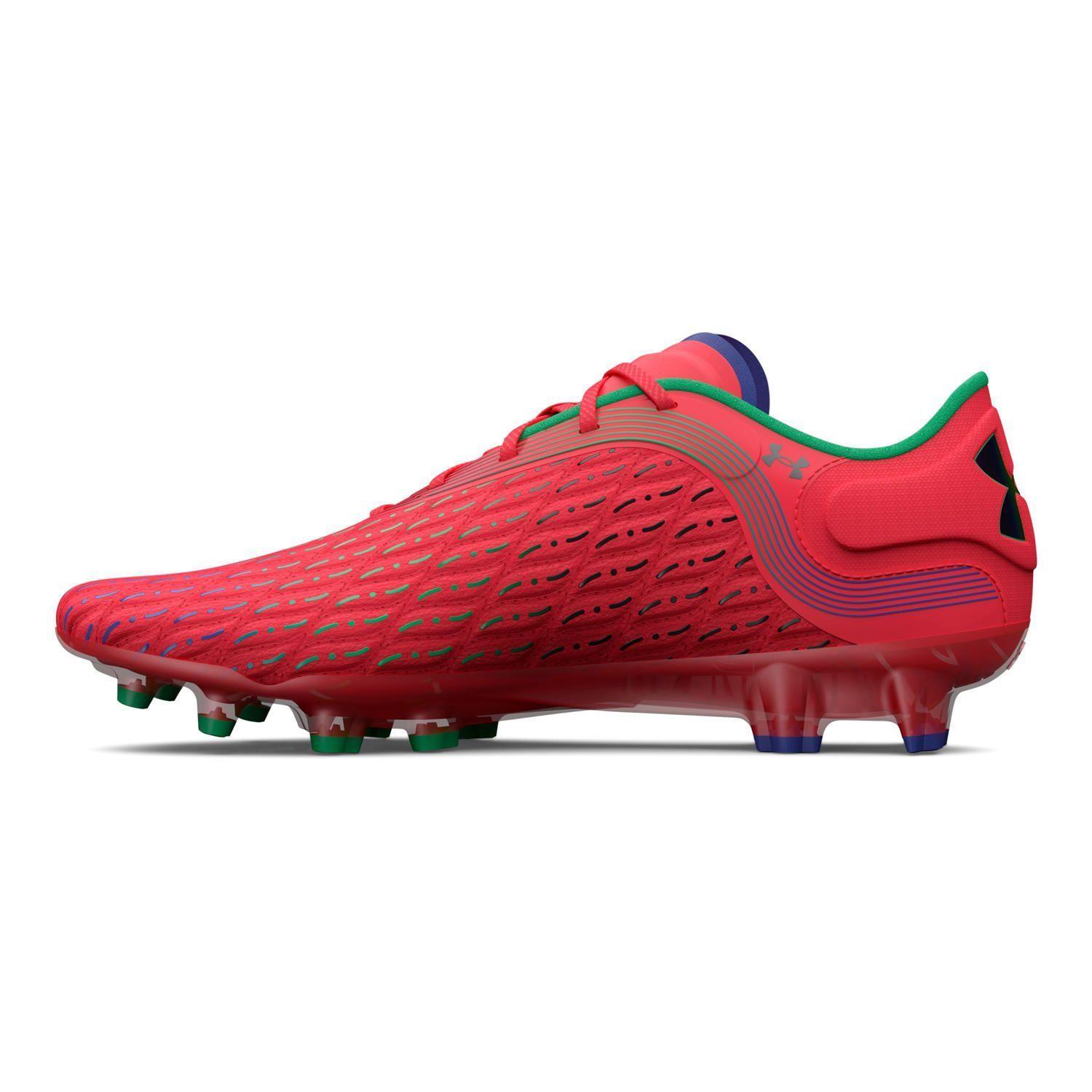 Zapatos de fútbol UA Magnetico Elite 3 FG mujer Rojo-1