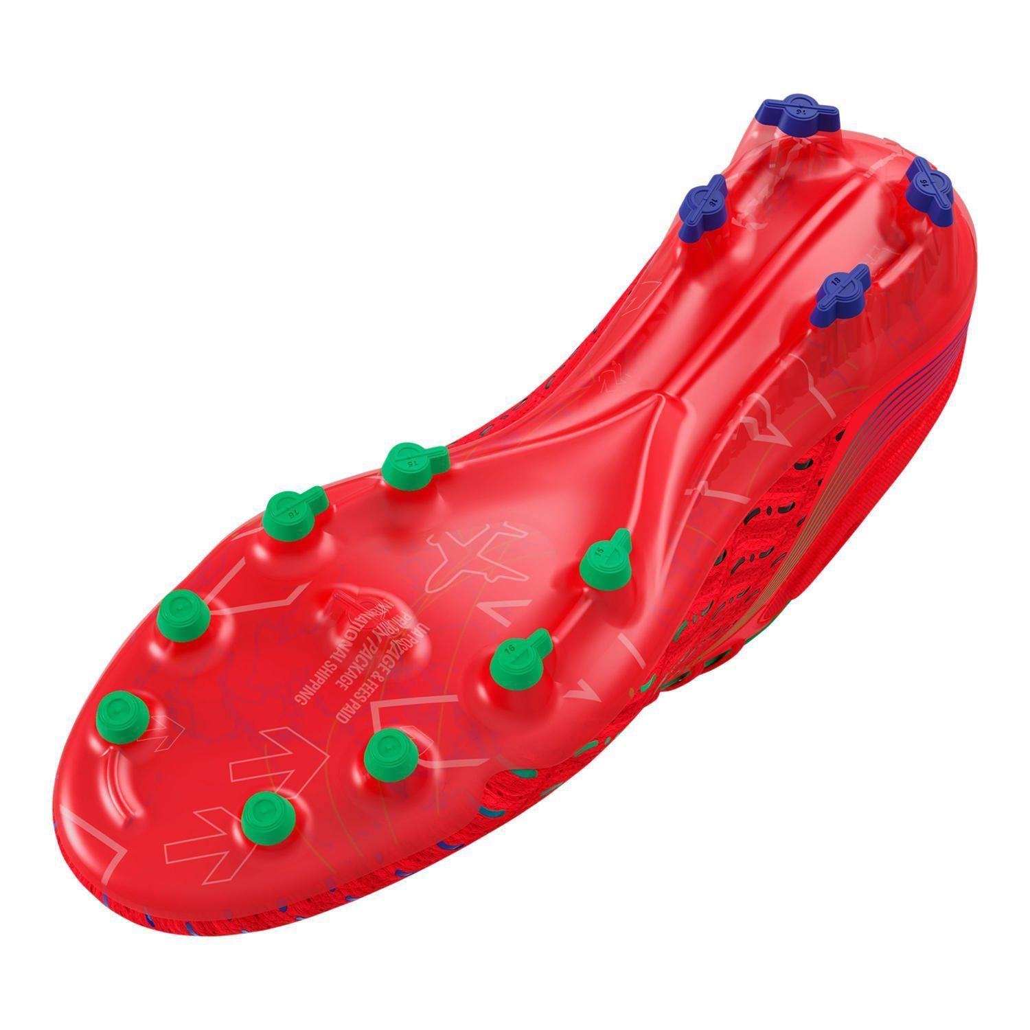 Zapatos de fútbol UA Magnetico Elite 3 FG mujer Rojo-3