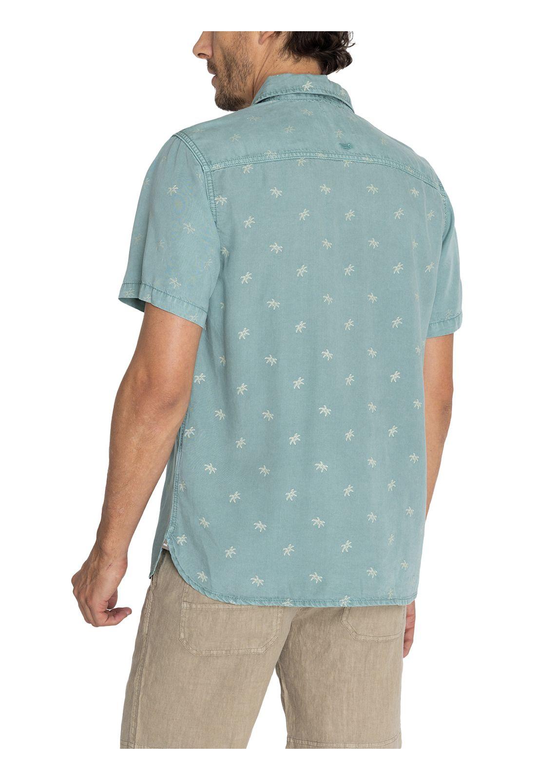 camisa Tencel Verde Tencelprint Hombre -7
