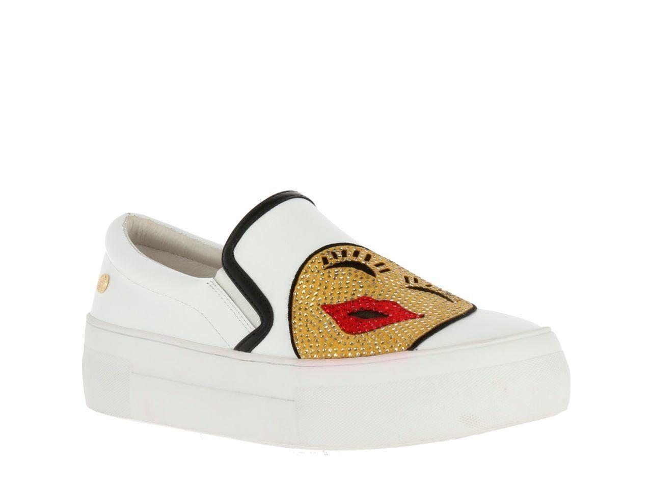 Zapatilla Cuero Moticon Blanco-0