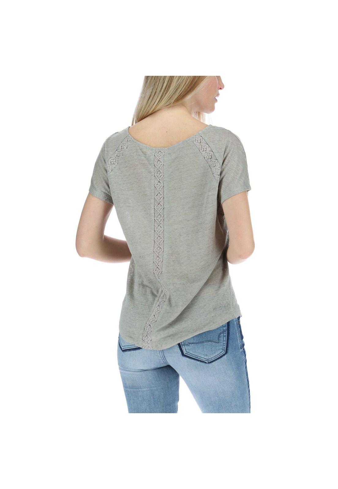 Polera Manga Corta Mujer Violet Gris-2