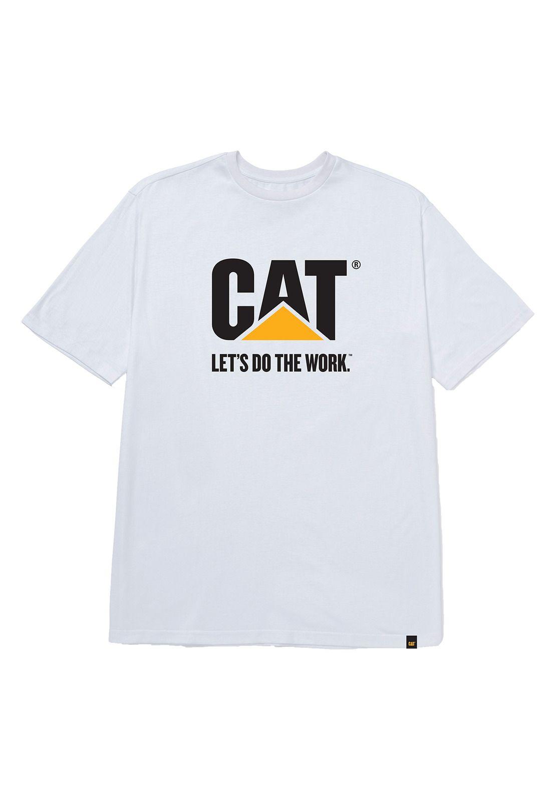 Polera Manga Corta Hombre Diseño Do The Work Blanco-0