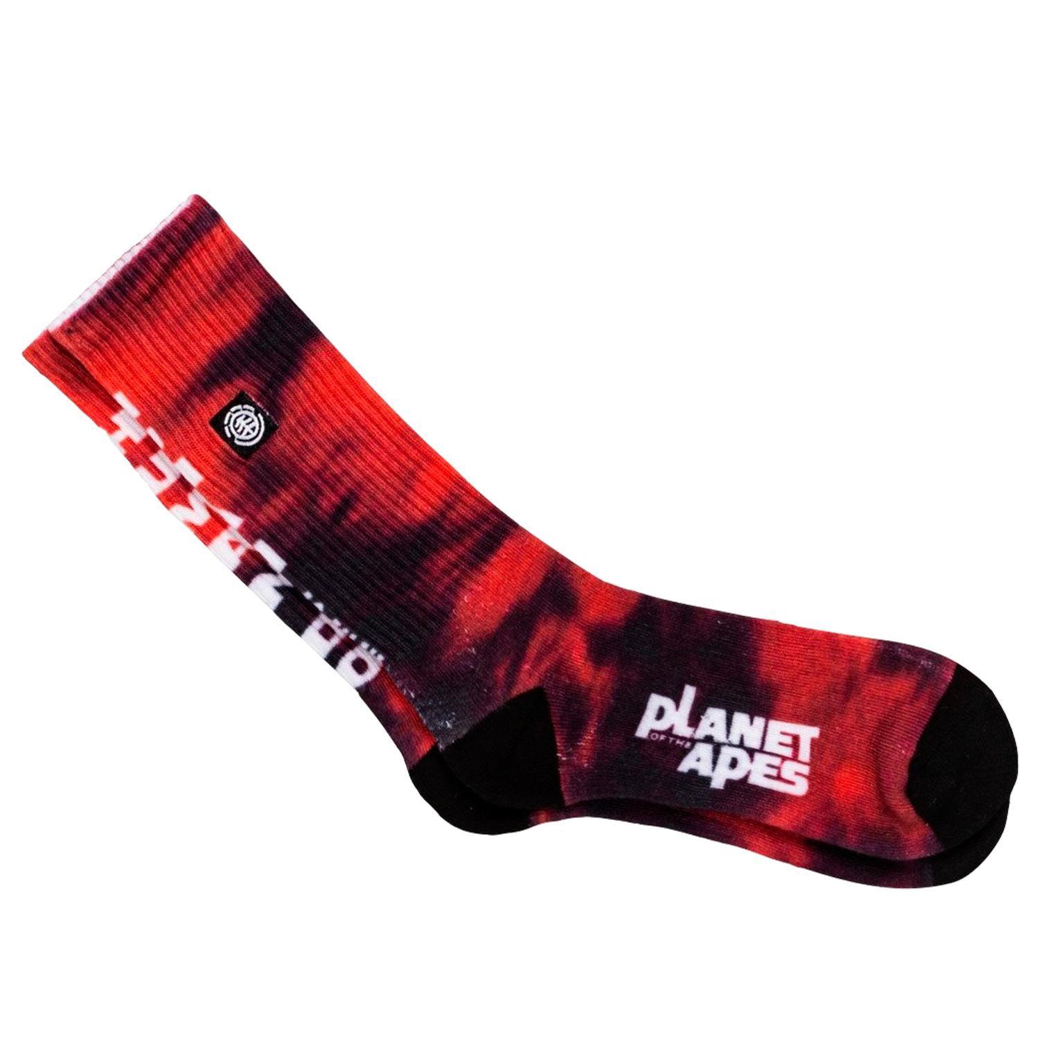 Calcetín Hombre Pota Skate Rojo-0