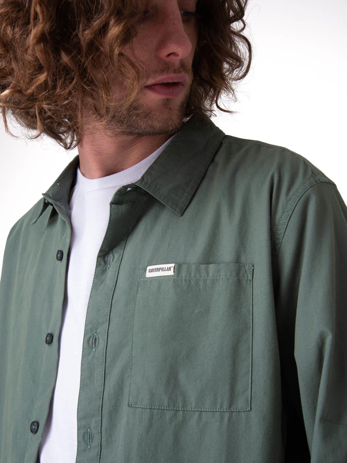 Camisa Manga Larga Convertible L/S Popl Hombre Verde-3