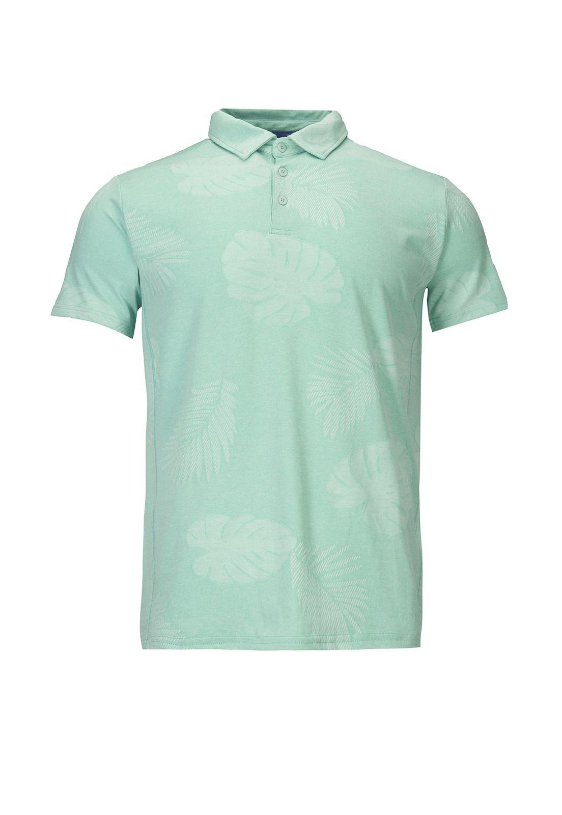 Polera Hombre Palm Celeste-0
