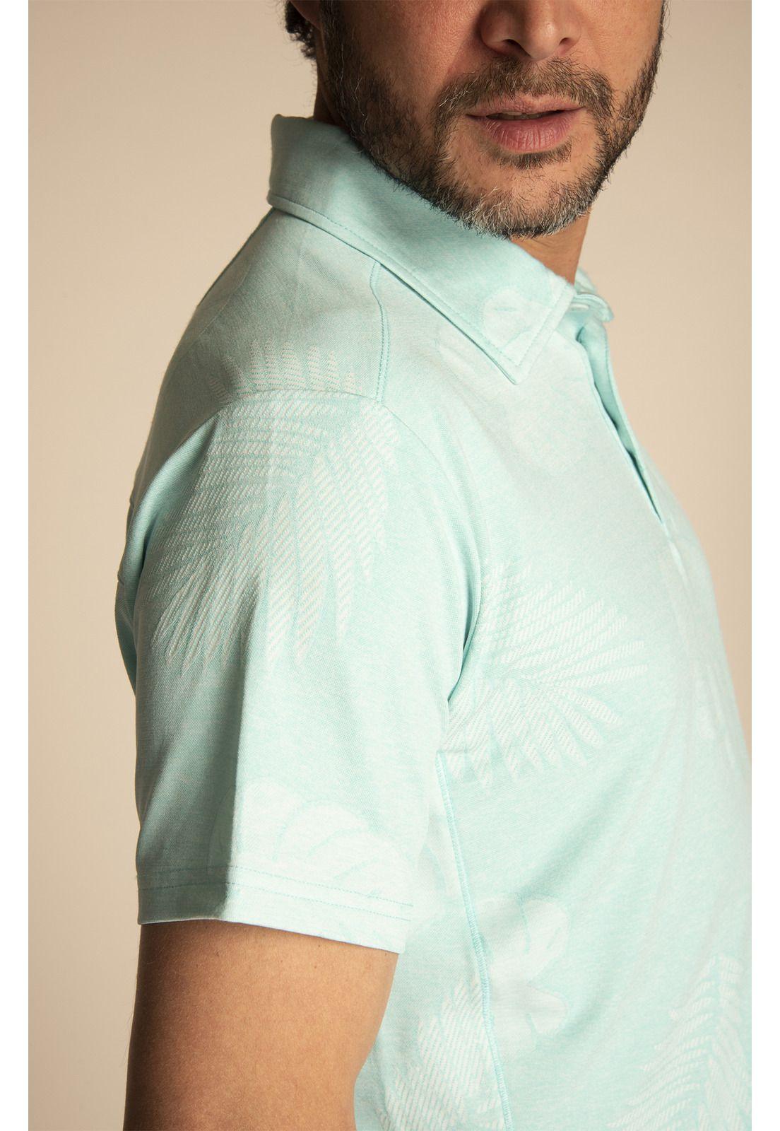 Polera Hombre Palm Celeste-4