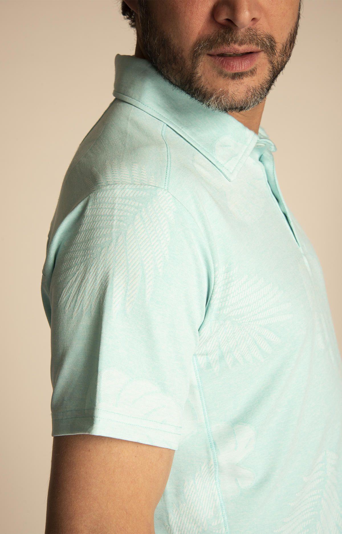 Polera Hombre Palm Celeste-4