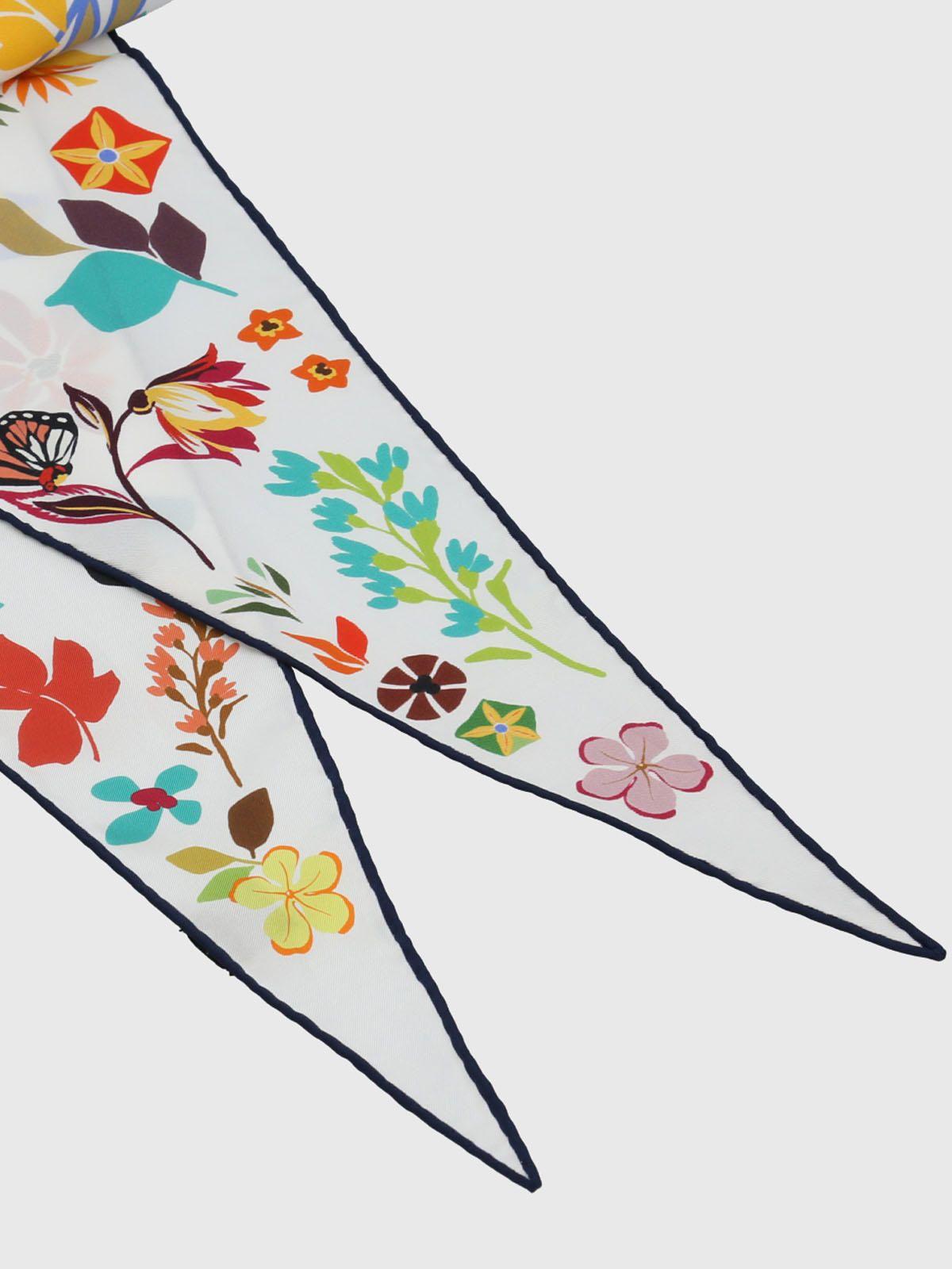 Pañuelo Seda Mujer Alessia Scarf Blanco-1