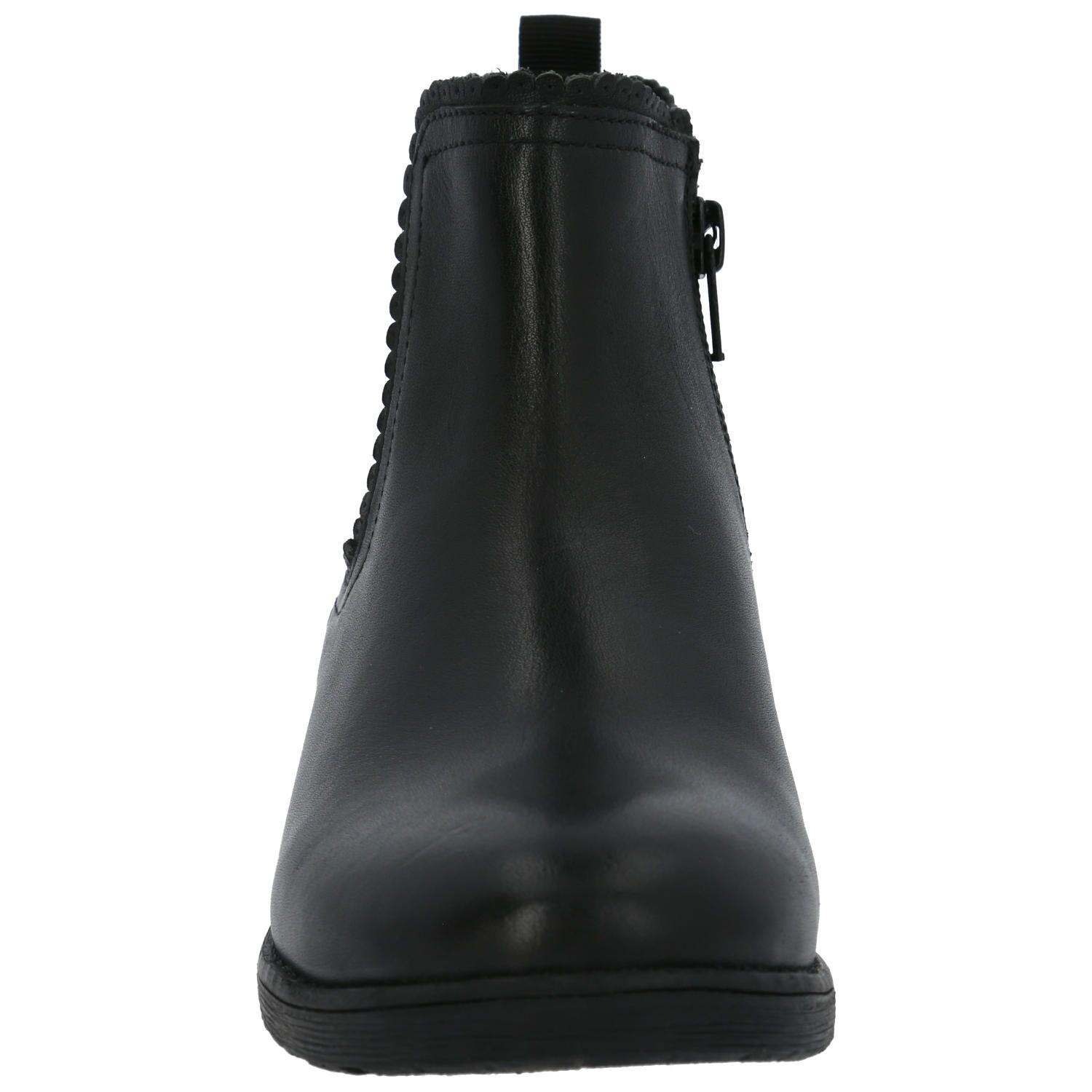 Botín Cuero Niña Asmara Negro-3