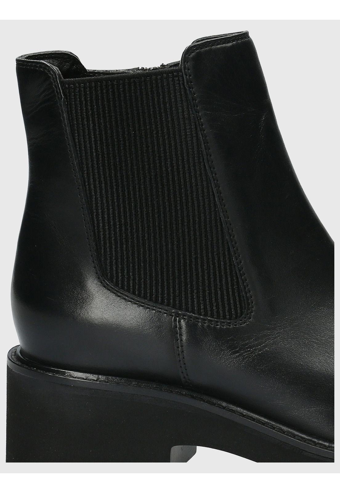 Botín Cuero Mujer Cassia Negro-7