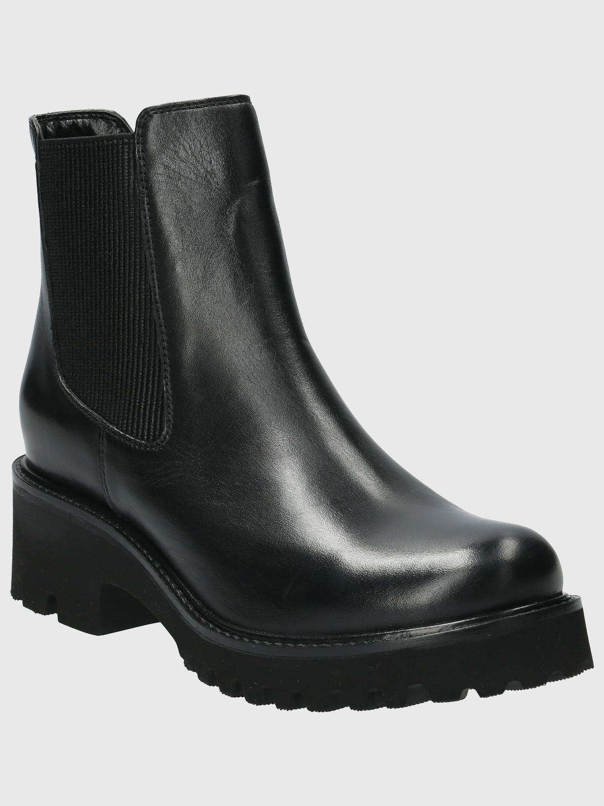 Botín Cuero Mujer Cassia Negro-0