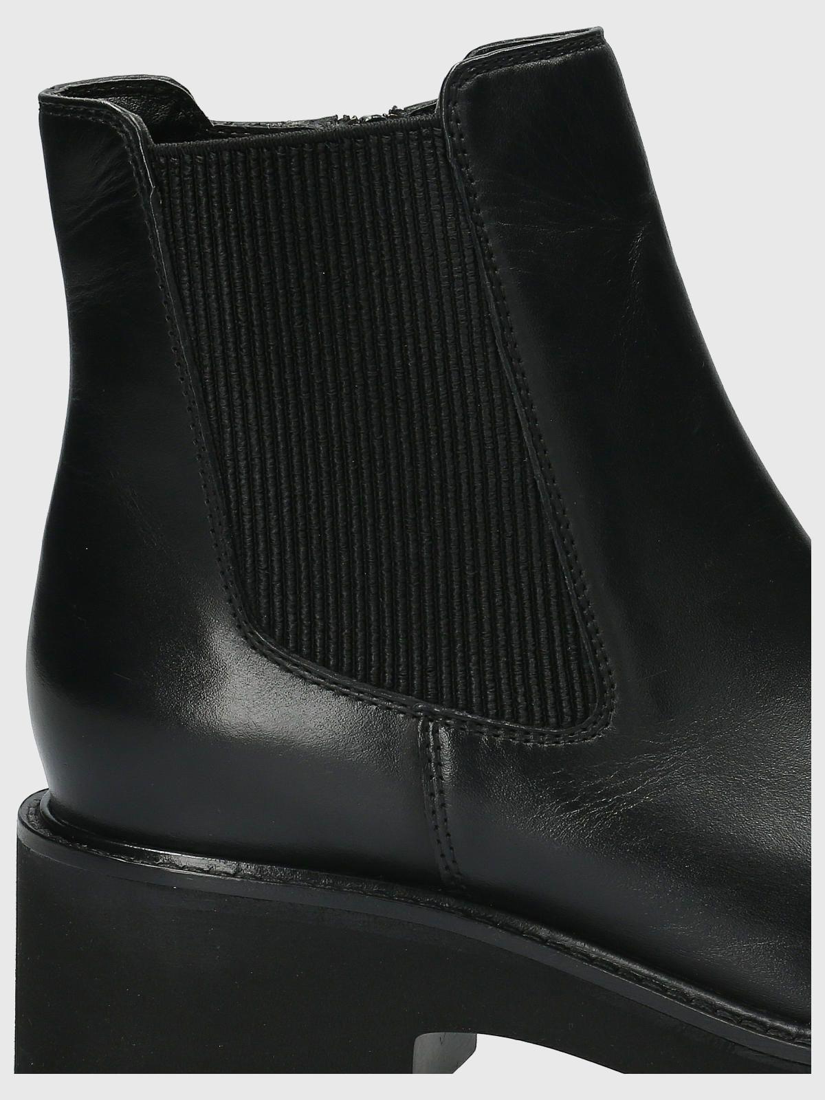 Botín Cuero Mujer Cassia Negro-7