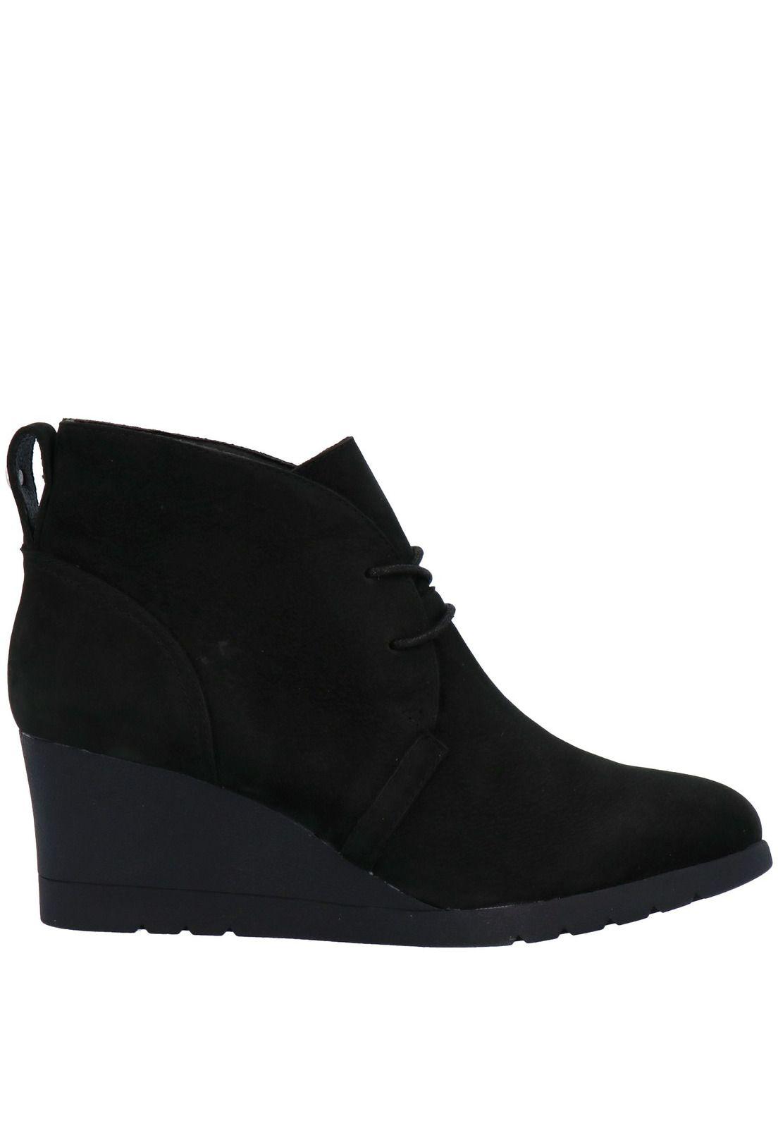 Botin Mujer Cuero Glen Negro-1