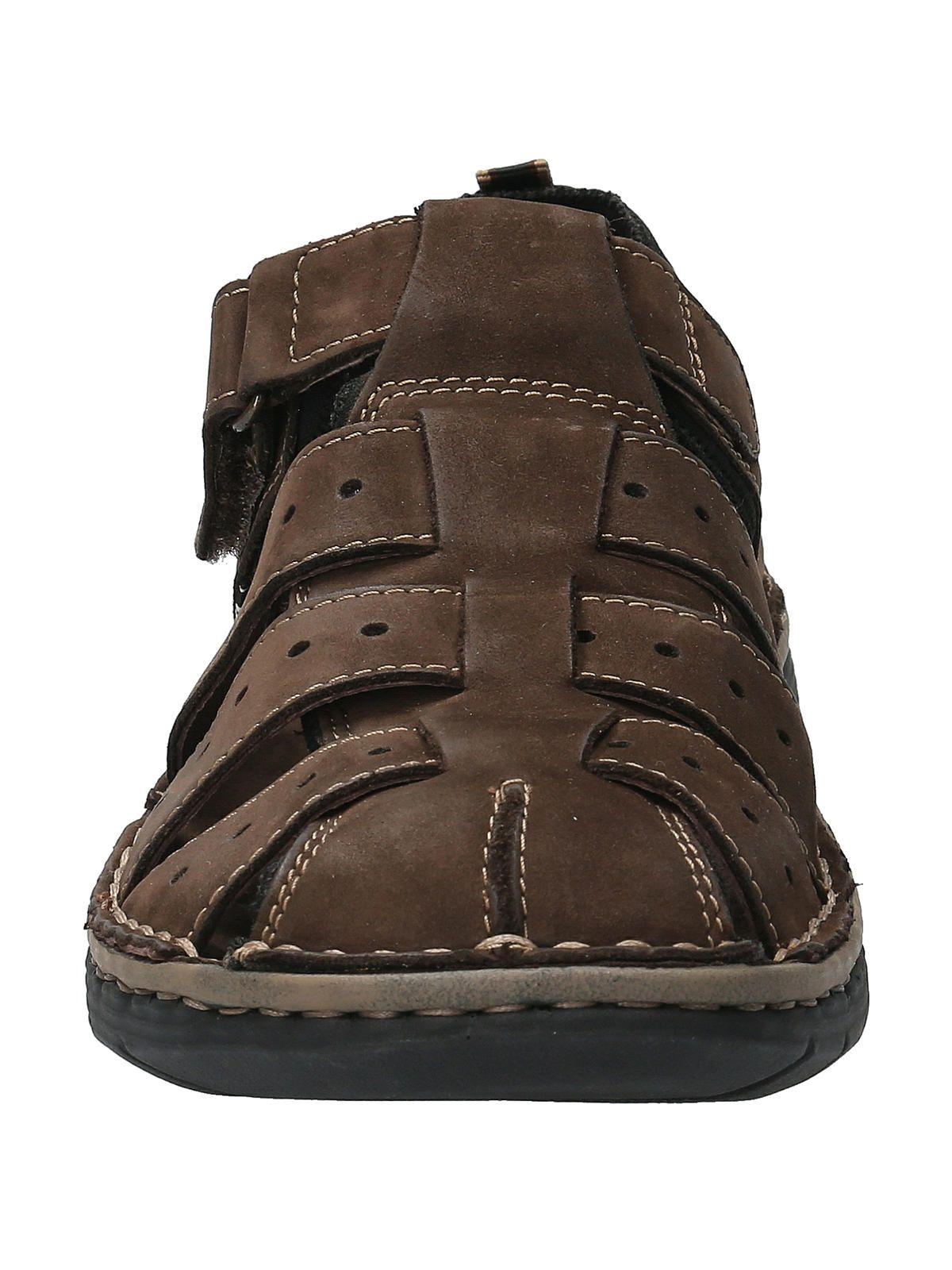 Sandalia Cuero Hombre Roque Café Oscuro-3