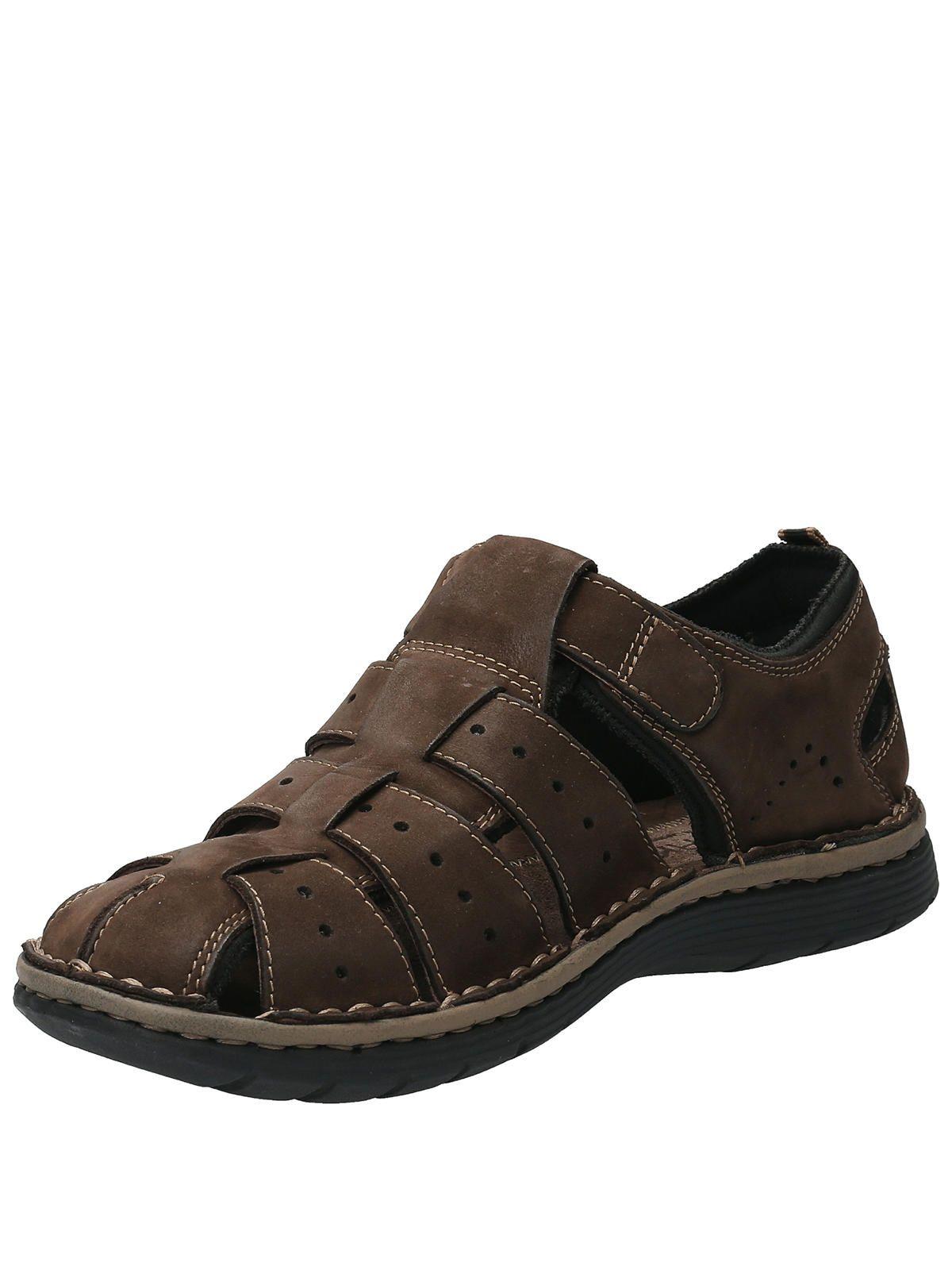 Sandalia Cuero Hombre Roque Café Oscuro-4