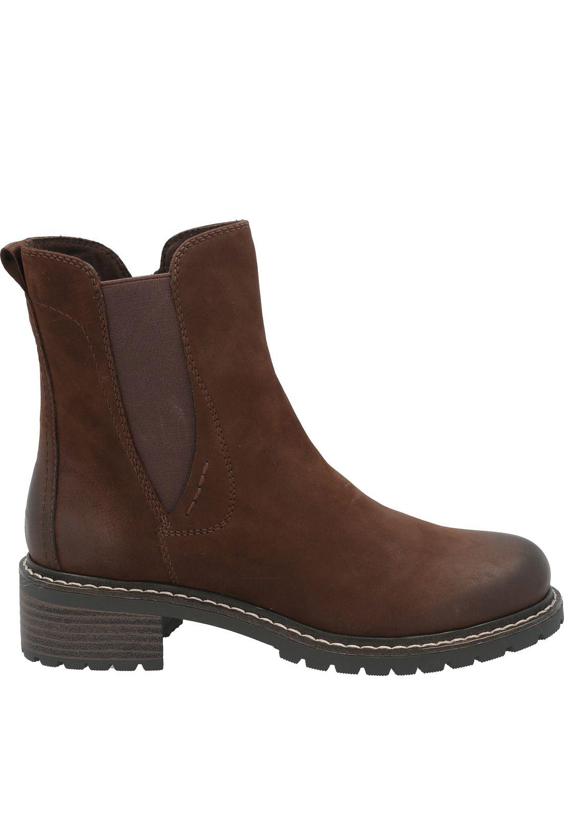 Botin Cuero Mujer Nessa Marrón-1