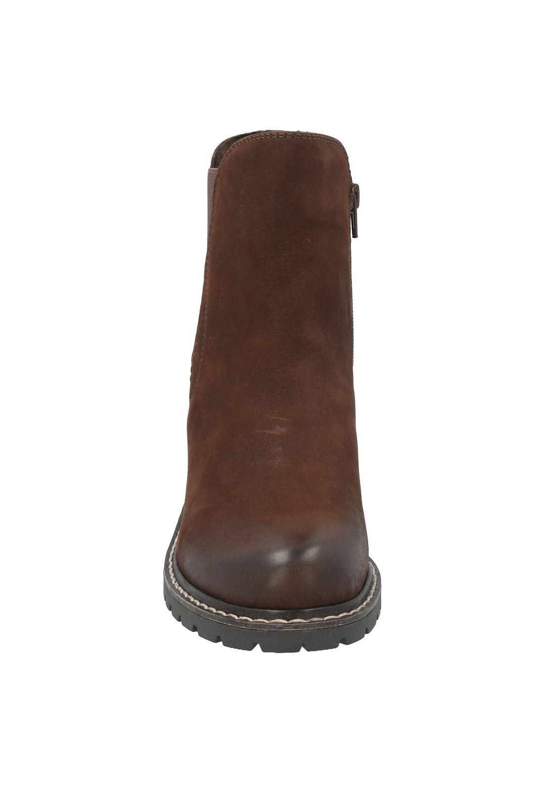 Botin Cuero Mujer Nessa Marrón-2
