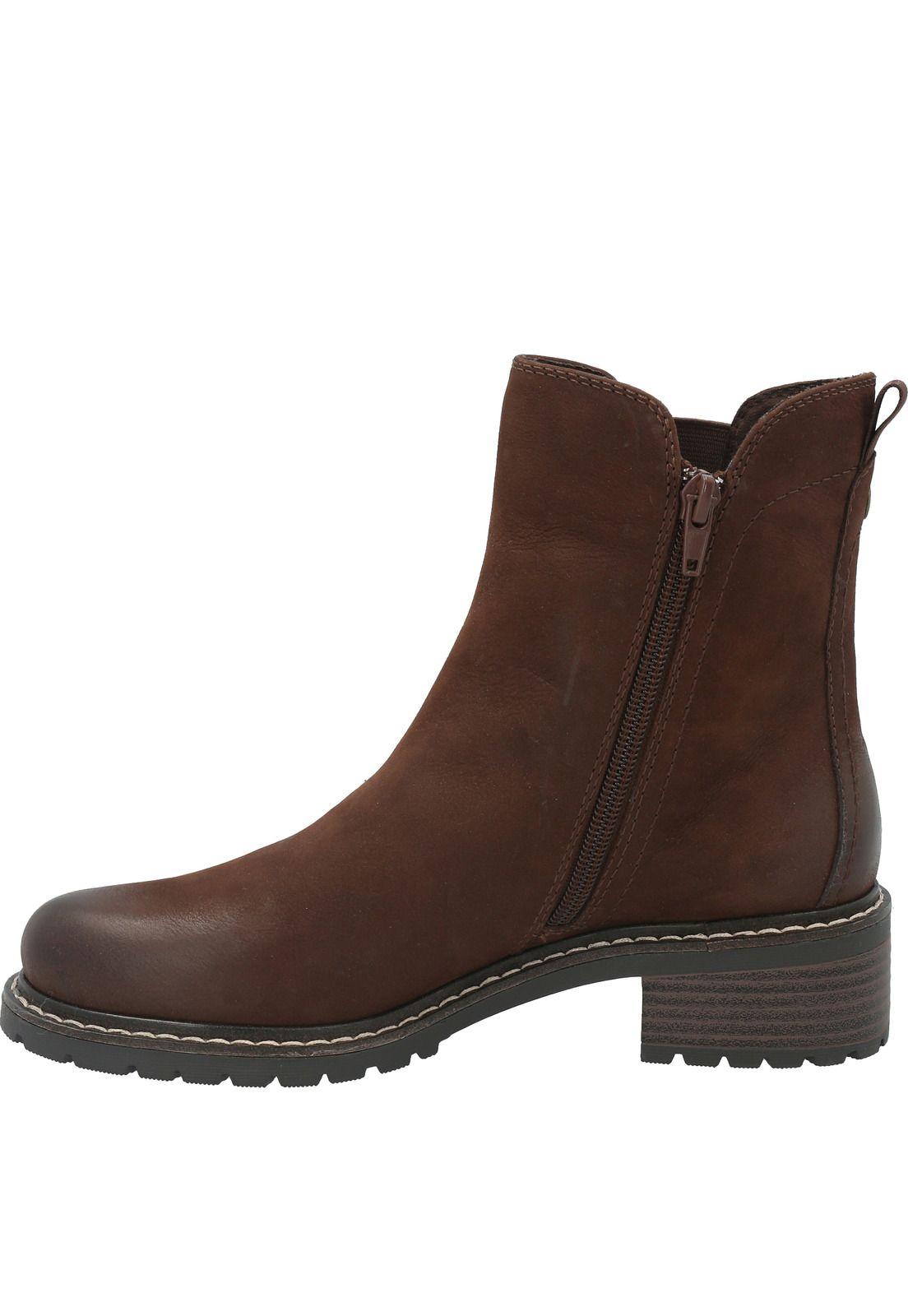 Botin Cuero Mujer Nessa Marrón-3