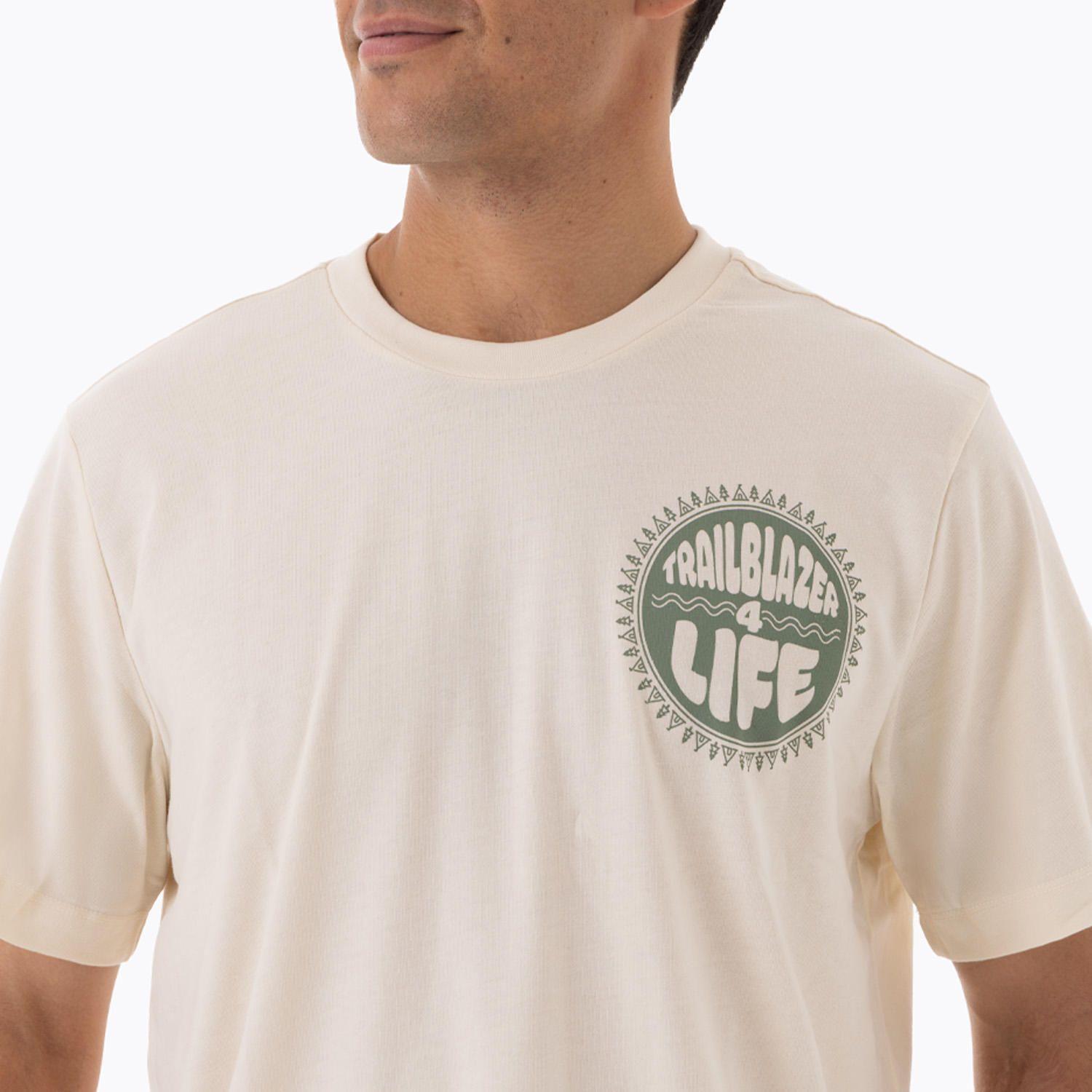 Polera Manga Corta Hombre 4 Life Beige-1
