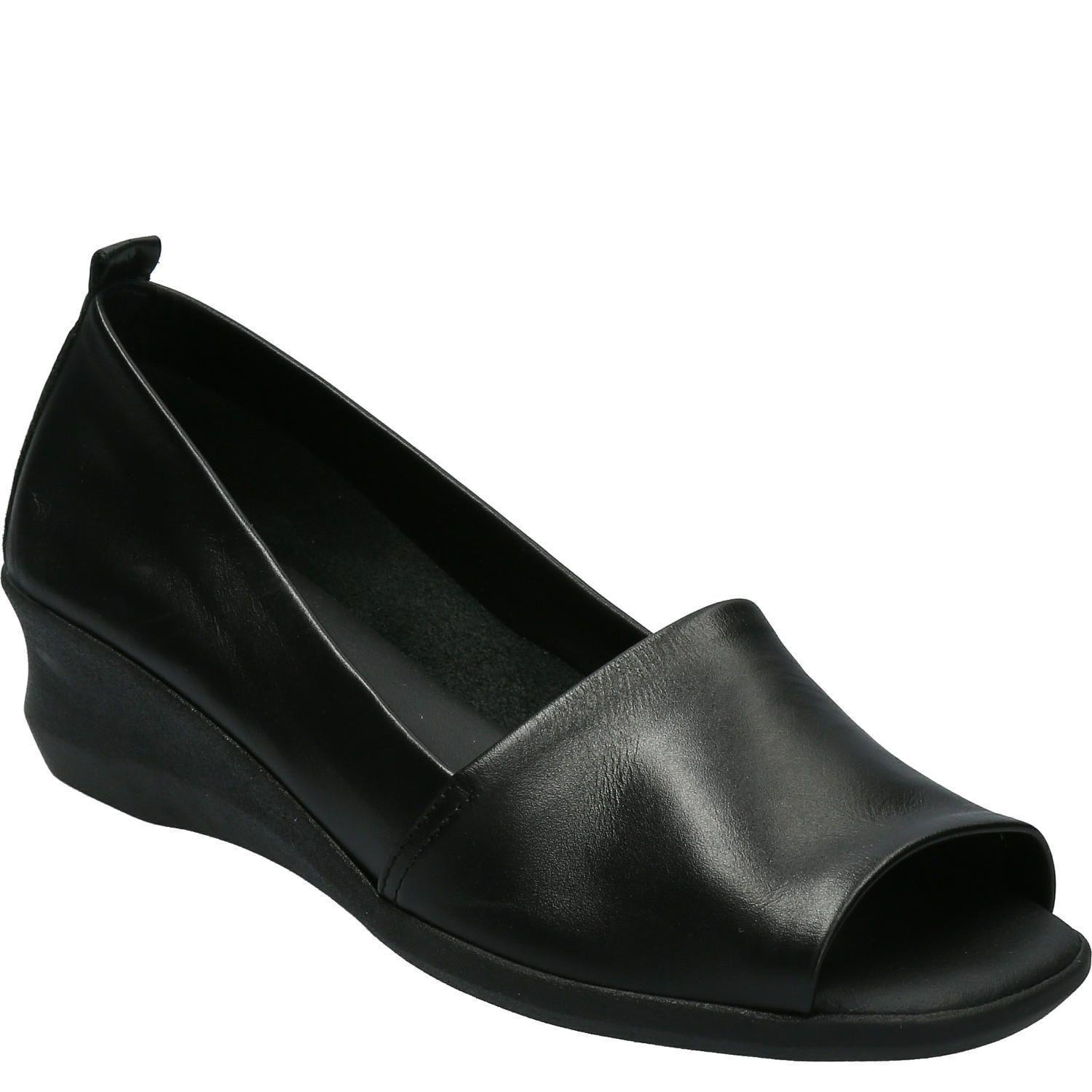 Zapato Cuero Mujer Boyson Negro-0