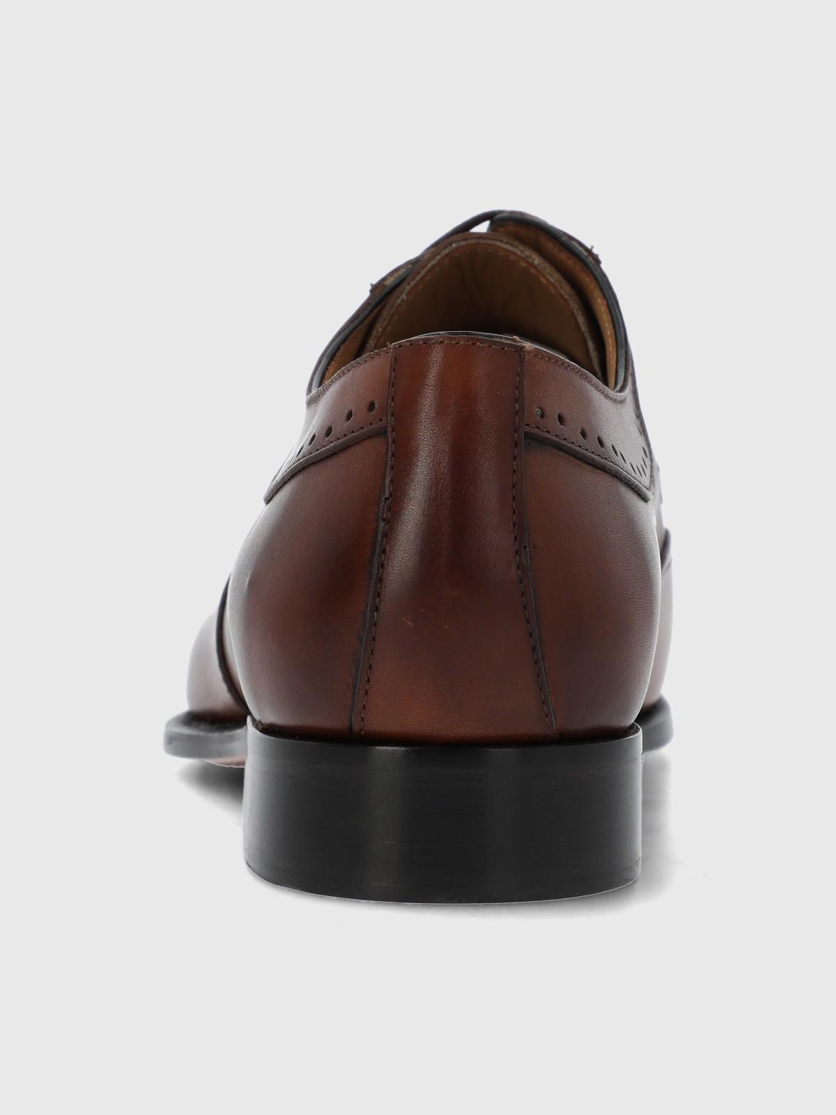 Zapato Italiano Cuero Lorenz Café-4