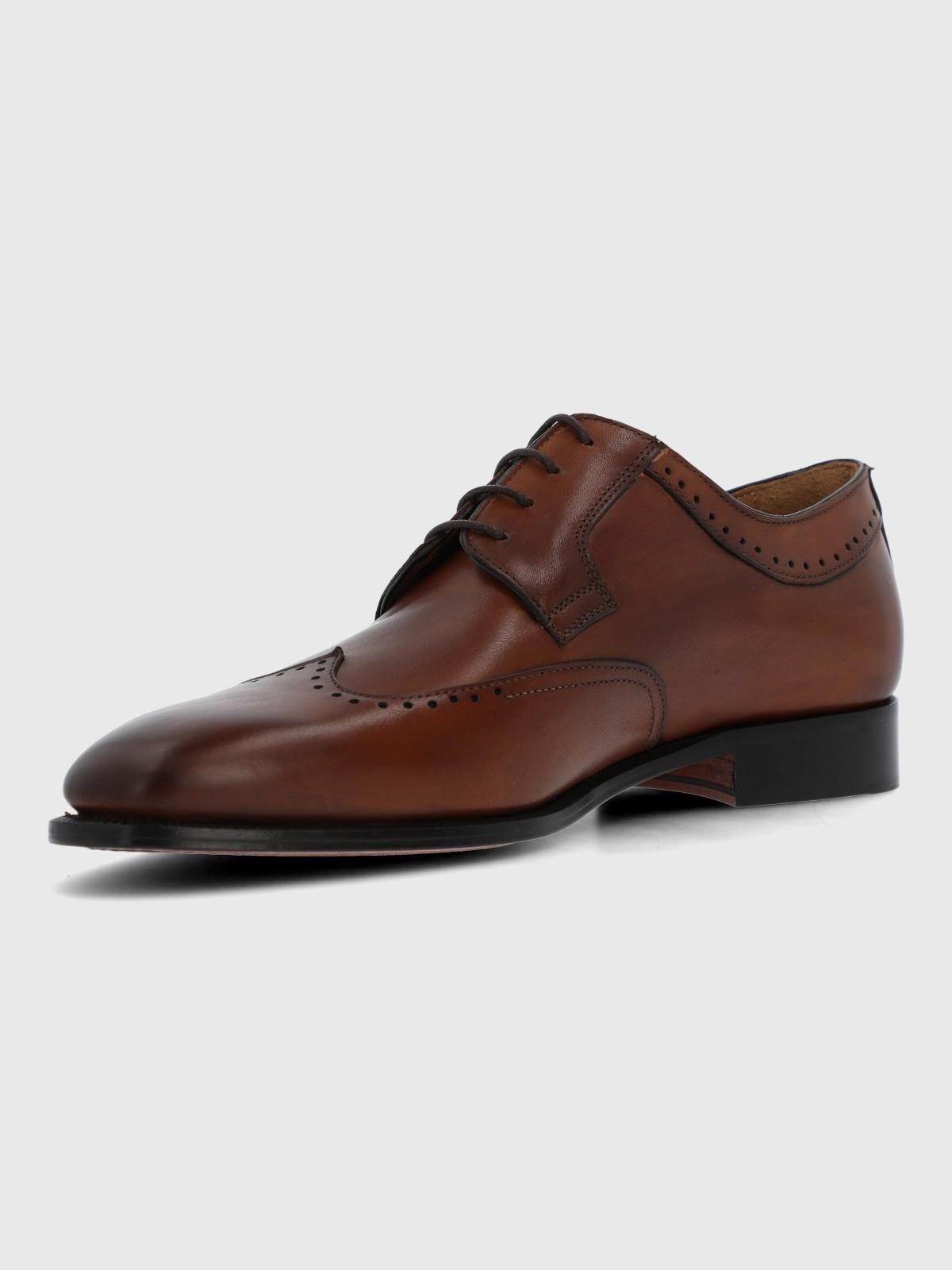 Zapato Italiano Cuero Lorenz Café-0
