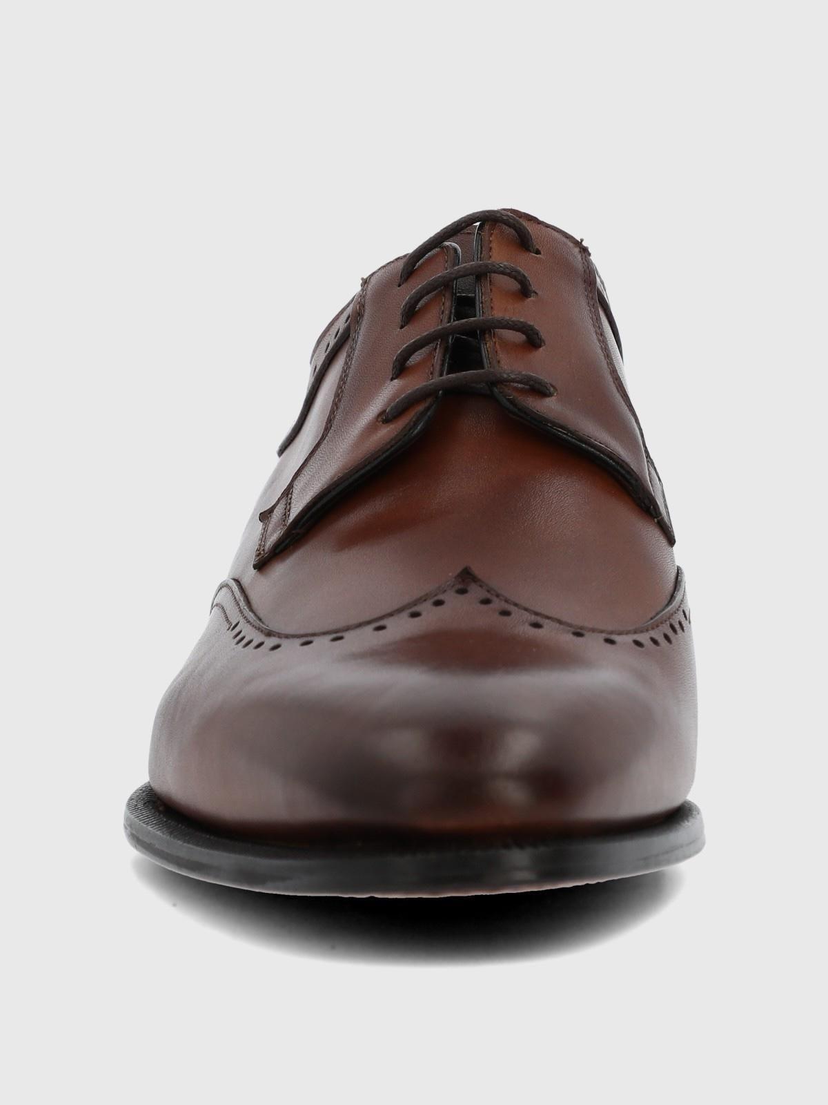 Zapato Italiano Cuero Lorenz Café-3