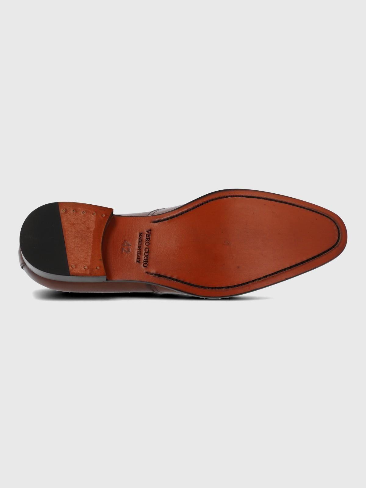 Zapato Italiano Cuero Lorenz Café-5