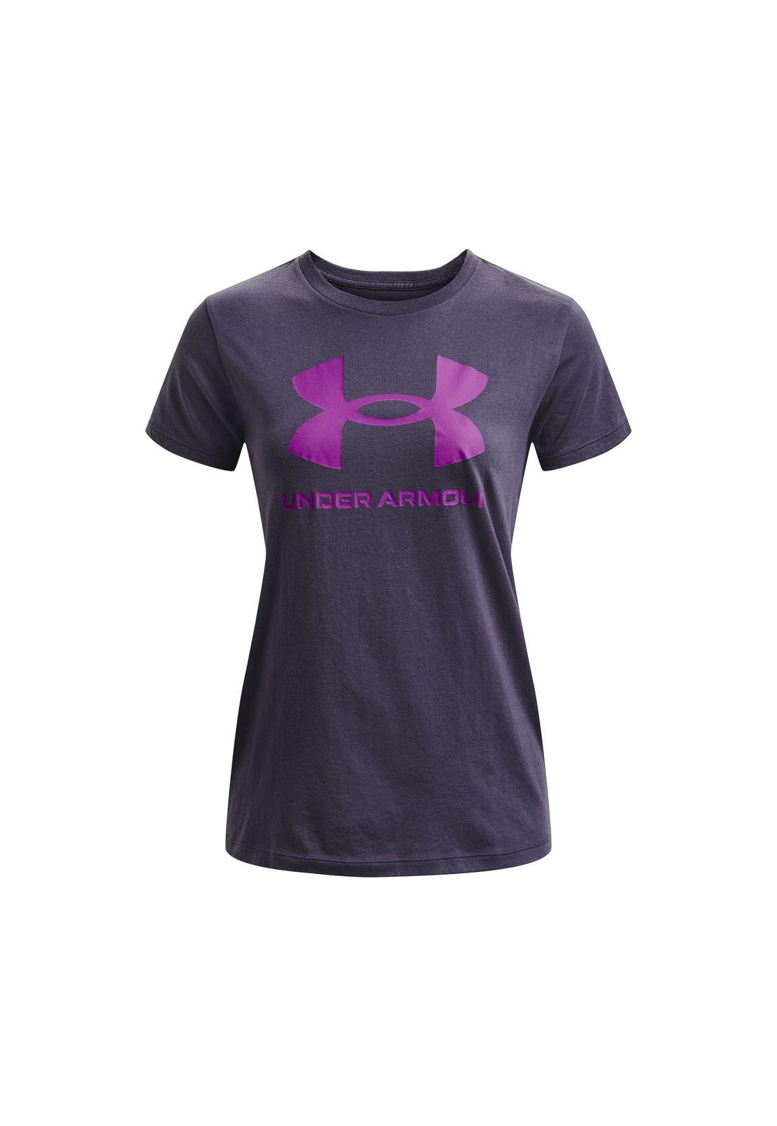 Polera M/C Mujer Live Sprtstl Grap Ss Gris-0