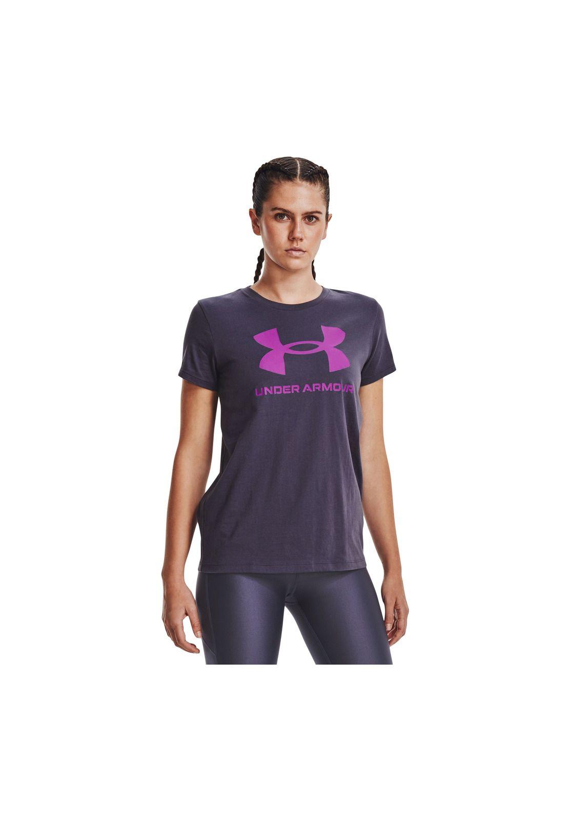 Polera M/C Mujer Live Sprtstl Grap Ss Gris-2