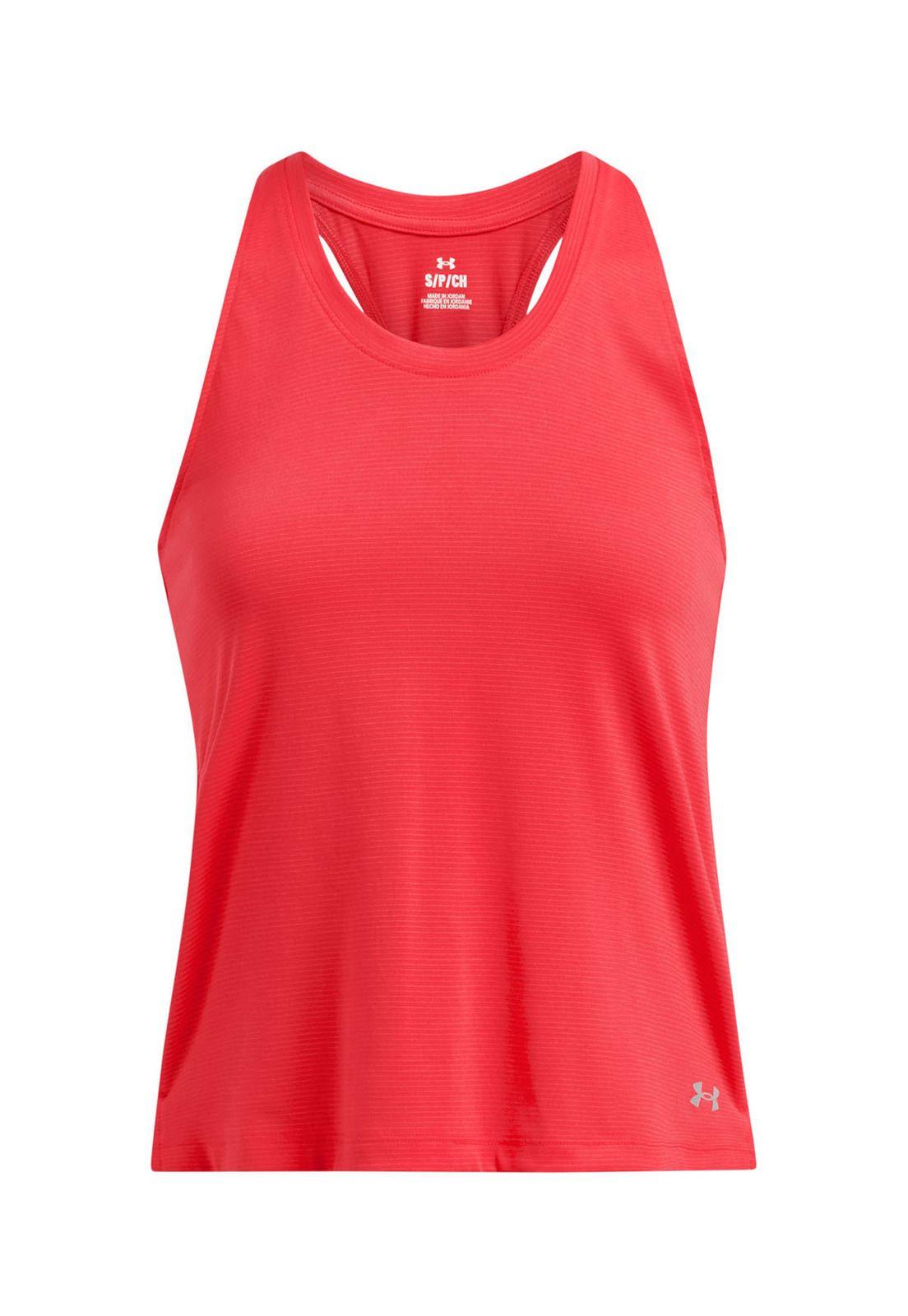 Polera sin mangas Launch para mujer Rojo-0
