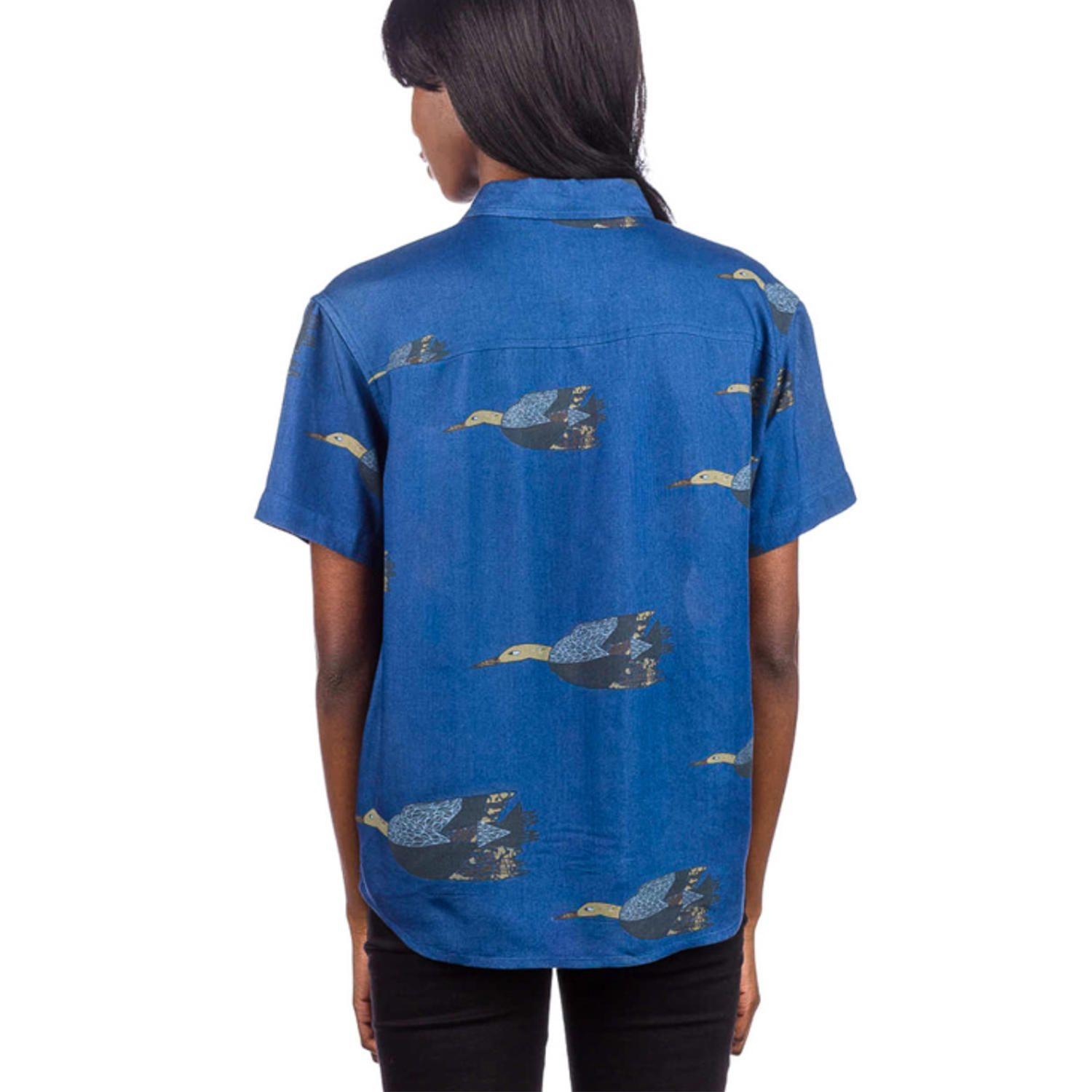 Blusa Manga Corta Mujer Kershnar Ss Azul-2