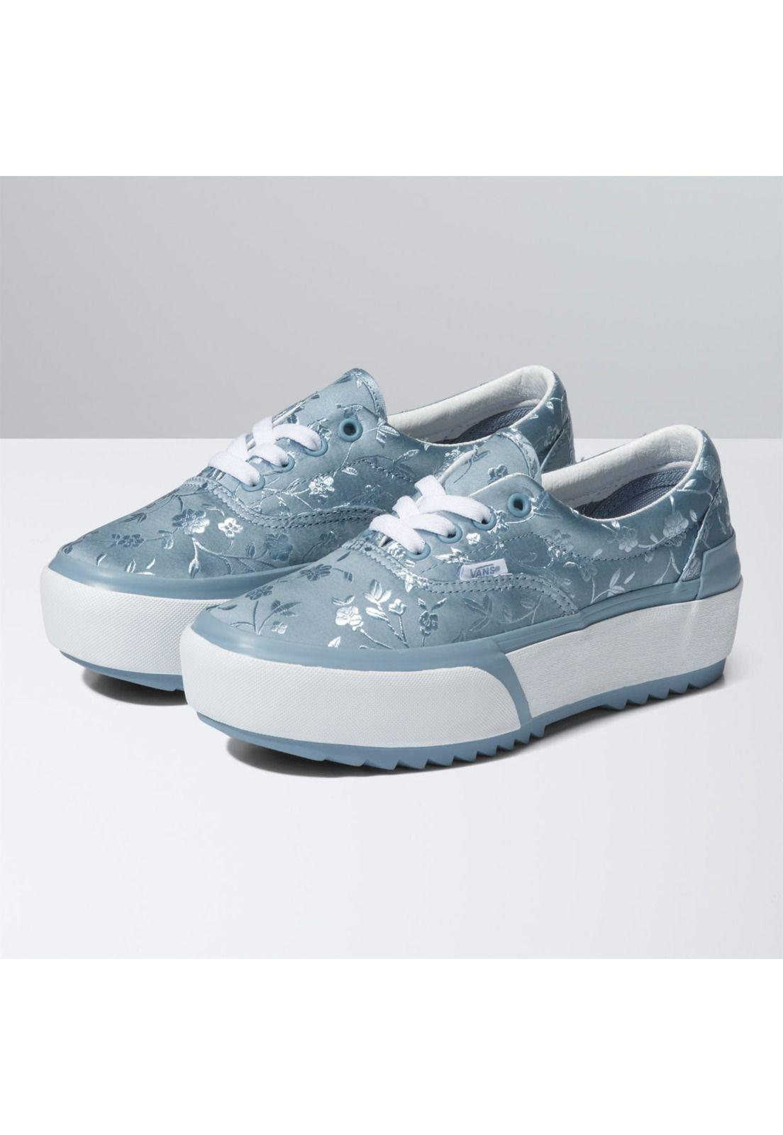Zapatilla Unisex Era Stacked Satin/Floral Blue-0