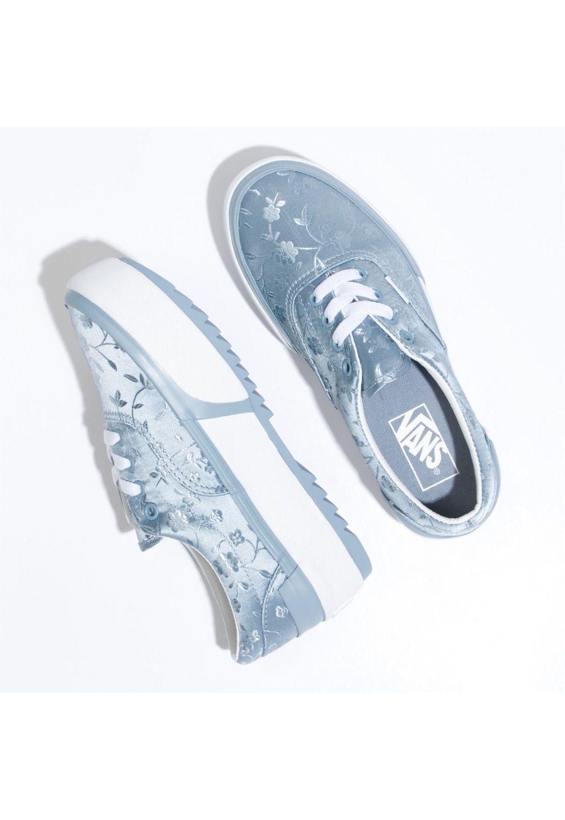 Zapatilla Unisex Era Stacked Satin/Floral Blue-1