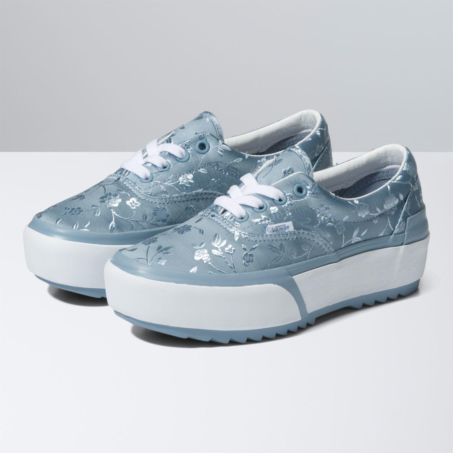 Zapatilla Unisex Era Stacked Satin/Floral Blue-0