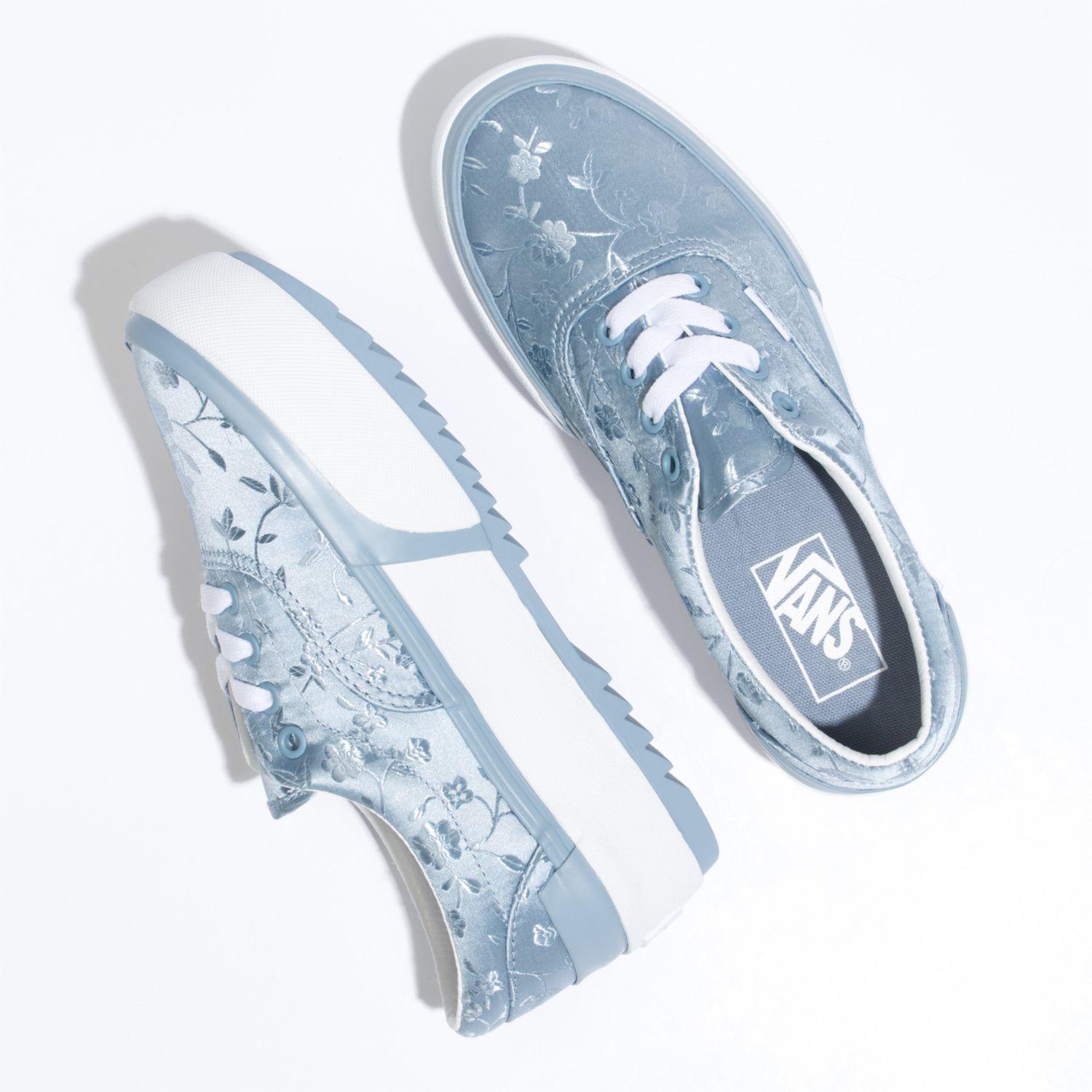 Zapatilla Unisex Era Stacked Satin/Floral Blue-1