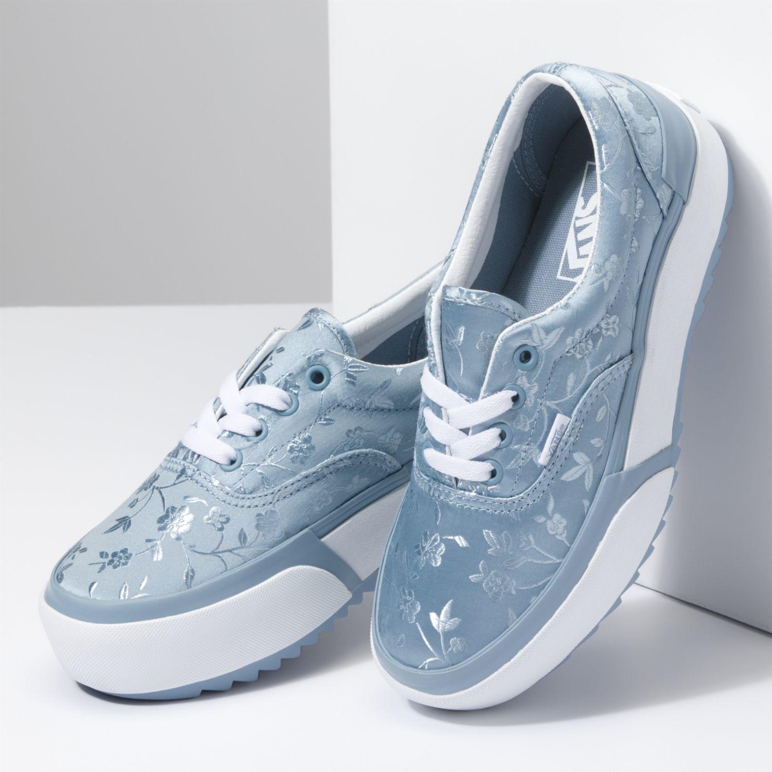 Zapatilla Unisex Era Stacked Satin/Floral Blue-3