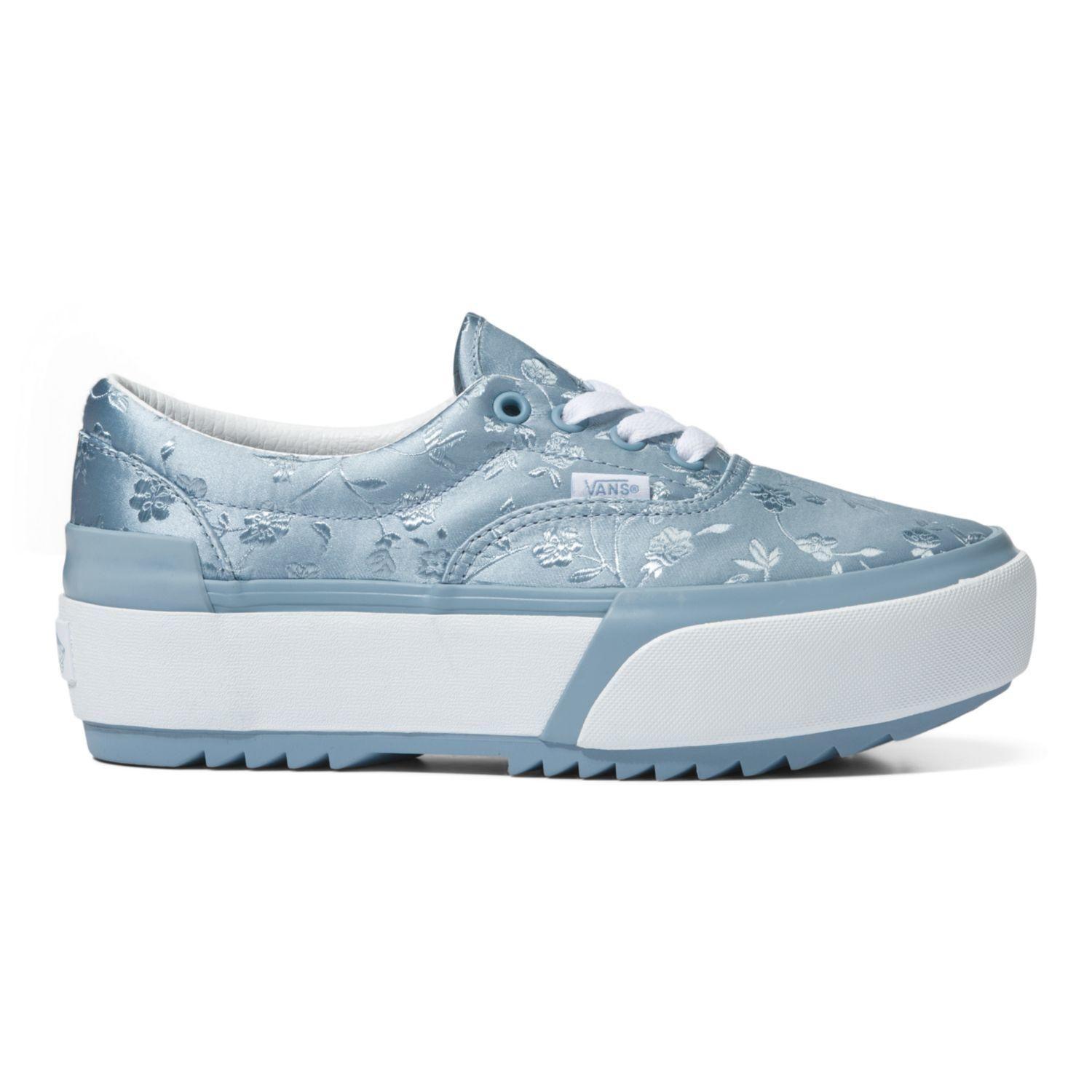 Zapatilla Unisex Era Stacked Satin/Floral Blue-4