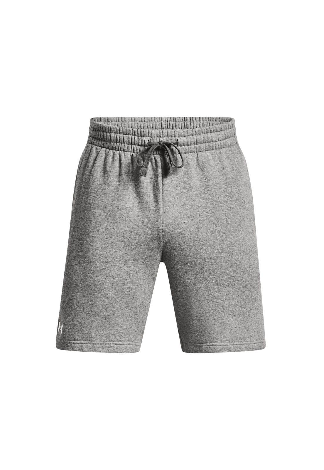 Shorts Fleece UA Rival Gris para hombre-0