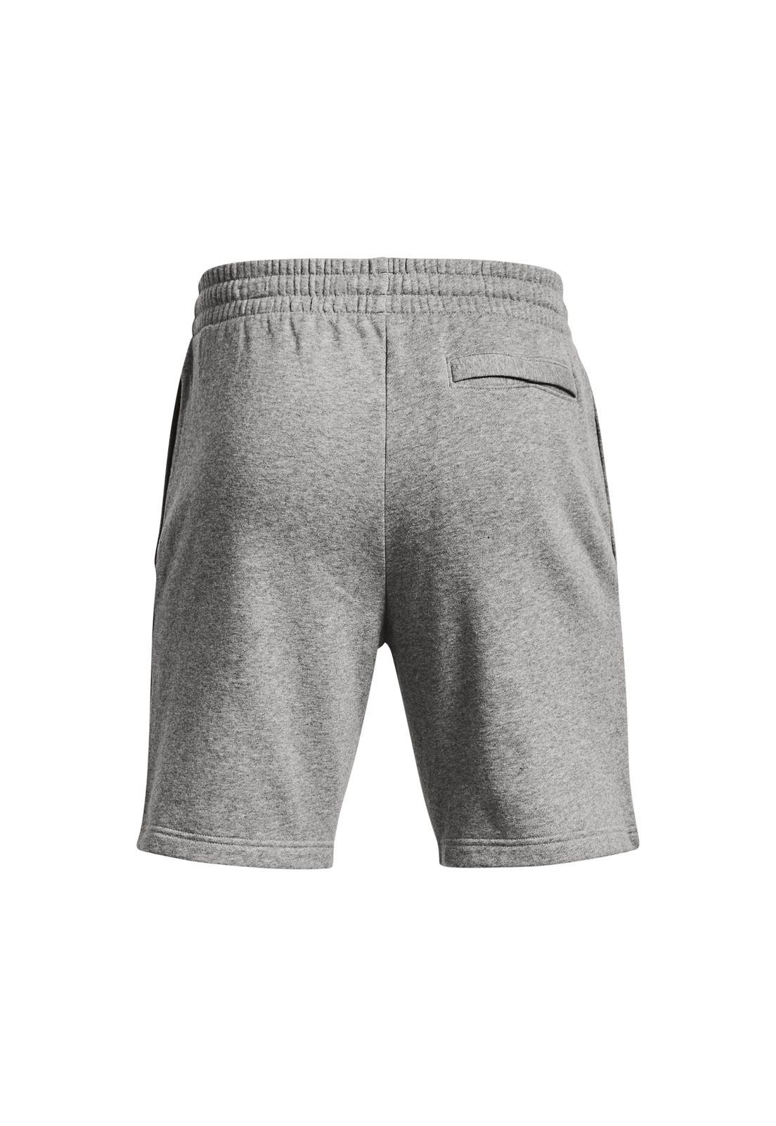 Shorts Fleece UA Rival Gris para hombre-1