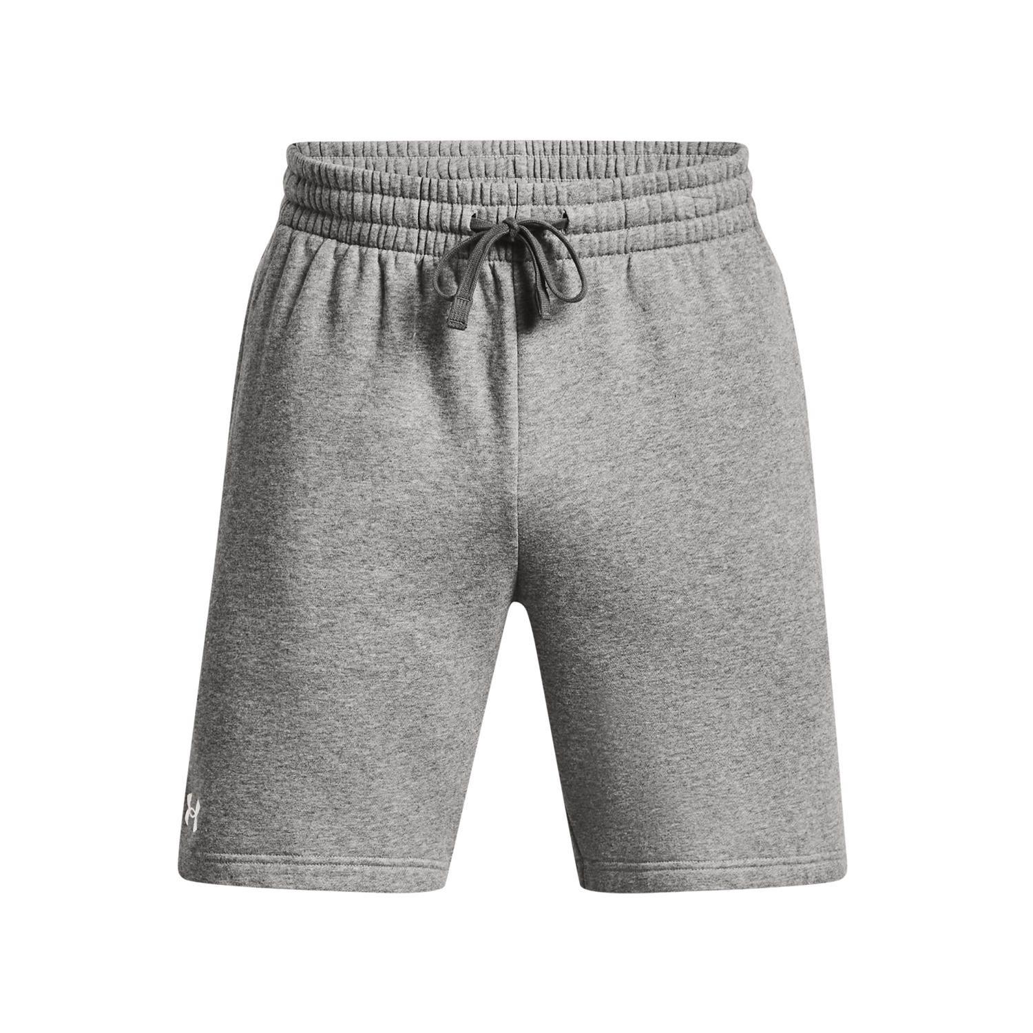 Shorts Fleece UA Rival Gris para hombre-0