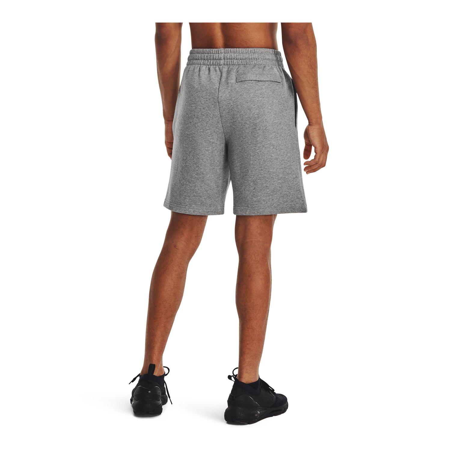 Shorts Fleece UA Rival Gris para hombre-4