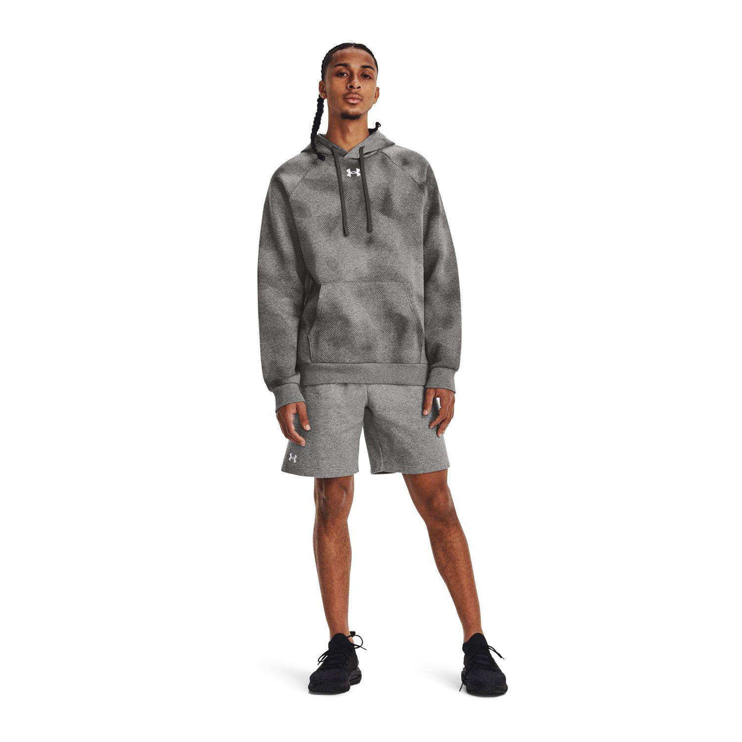 Shorts Fleece UA Rival Gris para hombre-5